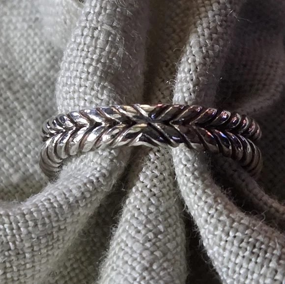 David Yurman Petite Albion Ring in Prasiolite & Diamonds, SS, Size 5.5 - Picture 5 of 13